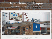 Tablet Screenshot of delsburgers.com